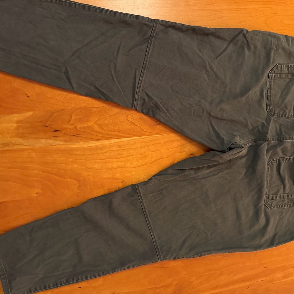 Supplies by Unionbay Skinny Cargo Pants 16 33W Charcoal Gray Zip Pocket Stretch - Picture 9 of 15